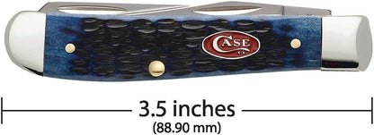 Case WR XX Pocket Knife Sparxx White Jigged Synthetic Mini Trapper Item #60186 - (6207 SS) - Length Closed: 3 1/2 Inches