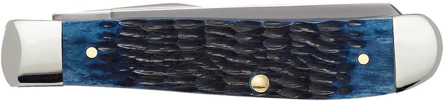 Case WR XX Pocket Knife Sparxx White Jigged Synthetic Mini Trapper Item #60186 - (6207 SS) - Length Closed: 3 1/2 Inches