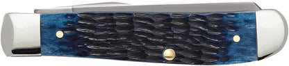 Case WR XX Pocket Knife Sparxx White Jigged Synthetic Mini Trapper Item #60186 - (6207 SS) - Length Closed: 3 1/2 Inches