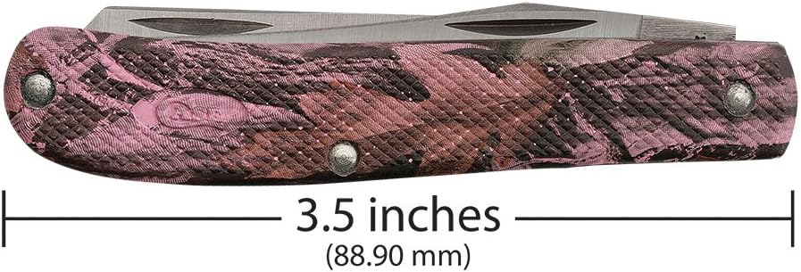 Case WR XX Pocket Knife Sparxx White Jigged Synthetic Mini Trapper Item #60186 - (6207 SS) - Length Closed: 3 1/2 Inches