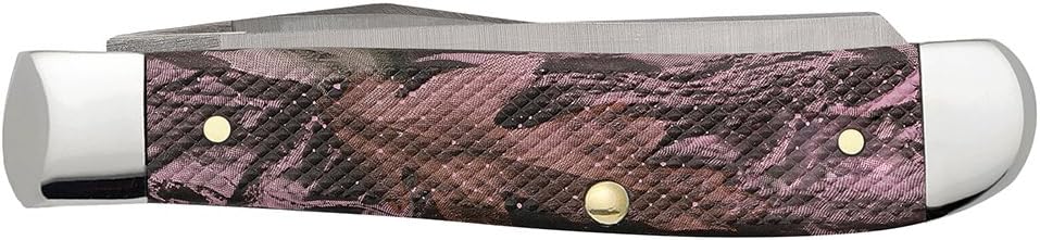 Case WR XX Pocket Knife Sparxx White Jigged Synthetic Mini Trapper Item #60186 - (6207 SS) - Length Closed: 3 1/2 Inches