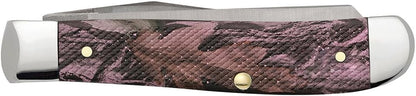 Case WR XX Pocket Knife Sparxx White Jigged Synthetic Mini Trapper Item #60186 - (6207 SS) - Length Closed: 3 1/2 Inches