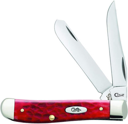 Case WR XX Pocket Knife Sparxx White Jigged Synthetic Mini Trapper Item #60186 - (6207 SS) - Length Closed: 3 1/2 Inches