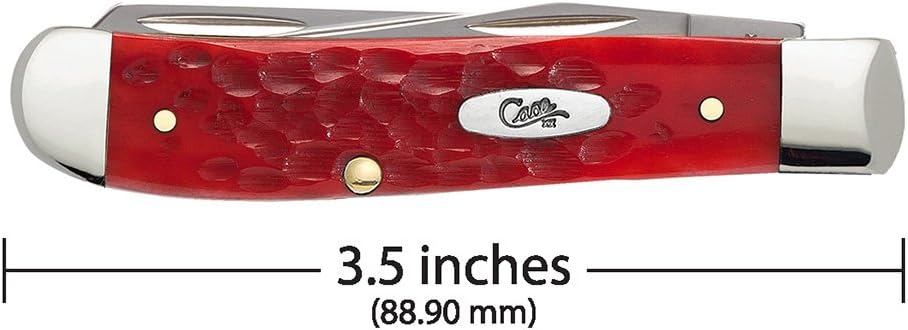 Case WR XX Pocket Knife Sparxx White Jigged Synthetic Mini Trapper Item #60186 - (6207 SS) - Length Closed: 3 1/2 Inches