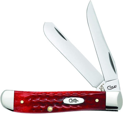 Case WR XX Pocket Knife Sparxx White Jigged Synthetic Mini Trapper Item #60186 - (6207 SS) - Length Closed: 3 1/2 Inches