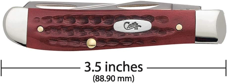 Case WR XX Pocket Knife Sparxx White Jigged Synthetic Mini Trapper Item #60186 - (6207 SS) - Length Closed: 3 1/2 Inches