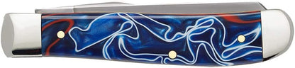 Case WR XX Pocket Knife Sparxx White Jigged Synthetic Mini Trapper Item #60186 - (6207 SS) - Length Closed: 3 1/2 Inches