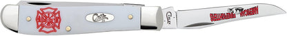 Case WR XX Pocket Knife Sparxx White Jigged Synthetic Mini Trapper Item #60186 - (6207 SS) - Length Closed: 3 1/2 Inches