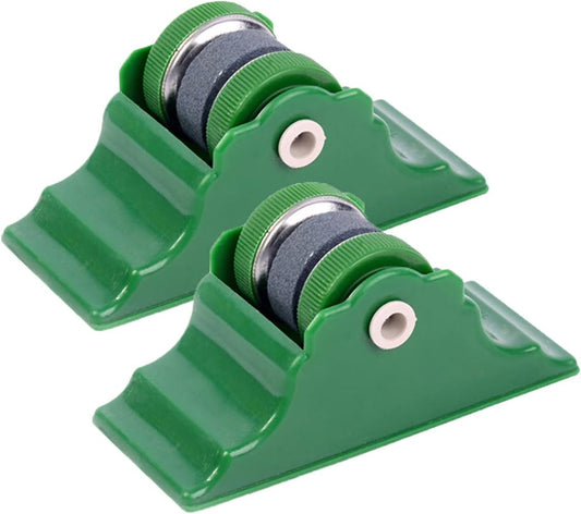 2 Pack Rolling Knife Sharpener Kit Roller Style Knife Sharpener Knife Sharpening Tool for Kitchen Knives Chef Knife Meat Cleaver Razor Sharp Blades Butcher Knife Kitchen Scissors Poultry Shears