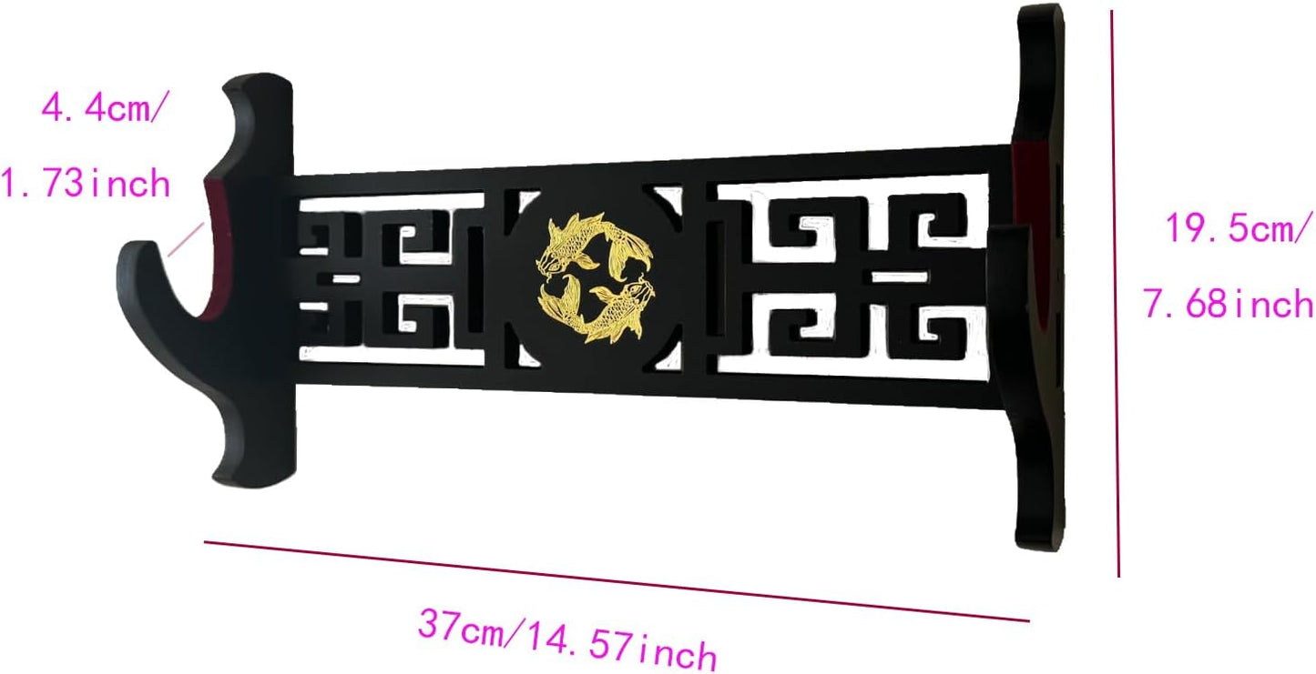 katana Sword Wall Mount Holder 5 Tier Velvet Padded Samurai Sword Display Rack Wakizashi Sword Stand Zoro Animation Sword Display