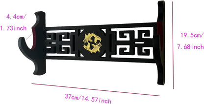 katana Sword Wall Mount Holder 5 Tier Velvet Padded Samurai Sword Display Rack Wakizashi Sword Stand Zoro Animation Sword Display