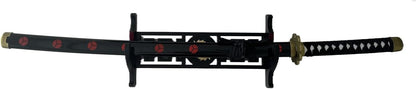 katana Sword Wall Mount Holder 5 Tier Velvet Padded Samurai Sword Display Rack Wakizashi Sword Stand Zoro Animation Sword Display