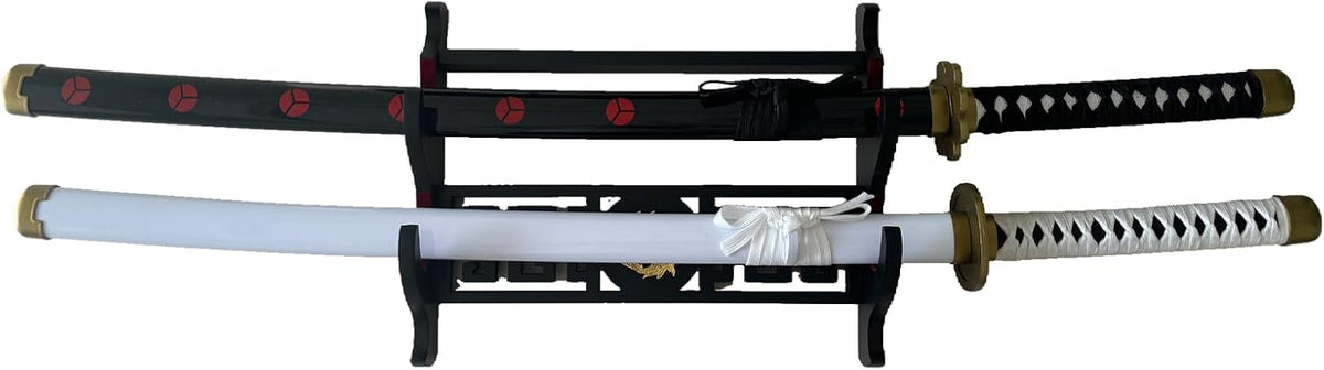 katana Sword Wall Mount Holder 5 Tier Velvet Padded Samurai Sword Display Rack Wakizashi Sword Stand Zoro Animation Sword Display