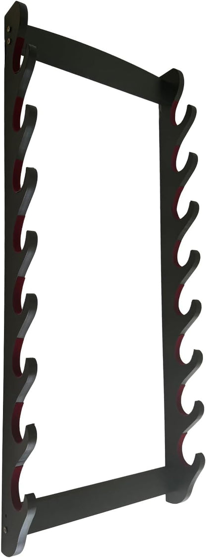 katana Sword Wall Mount Holder 5 Tier Velvet Padded Samurai Sword Display Rack Wakizashi Sword Stand Zoro Animation Sword Display
