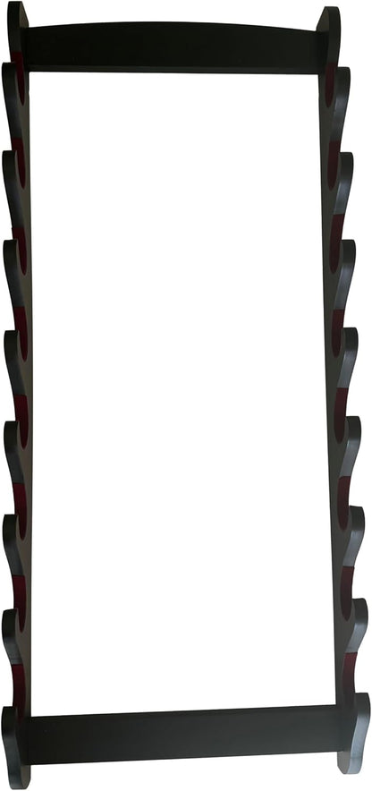 katana Sword Wall Mount Holder 5 Tier Velvet Padded Samurai Sword Display Rack Wakizashi Sword Stand Zoro Animation Sword Display