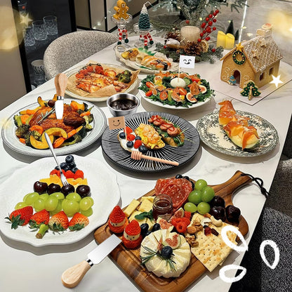 Charcuterie Boards Accessories Gold Charcuterie Utensils Cheese Butter Spreader Knife Set Small Serving Tongs Forks and Spoons Dipping Bowls Honey Dippers Toothpick Flags for Party Platter Appetizers