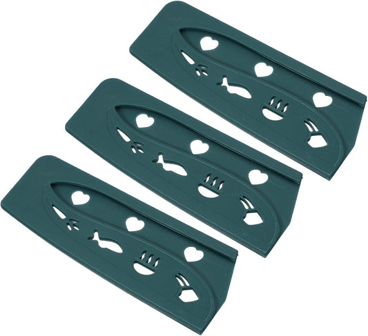 3Pcs Plastic Safety Knife Cover Sleeves for 7" Nakiri Knife, Chopping Knives Guard Blade Protector Universal Knife Sheath for Kitchen Bar, Green