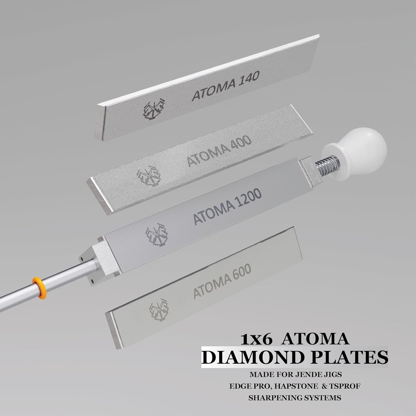 1x6 Atoma Diamond Plate 1200 Grit-Advanced diamond technology-for Edge Pro, Hapstone, and TSProf sharpeners