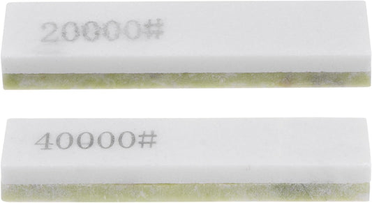 2pcs Knife Sharpening Stone Set 10000/20000/40000 Grit Rectangle Knife Sharpening Stone Sharpener Whetstone for Knives Scissors Kitchen Sharpen Tools
