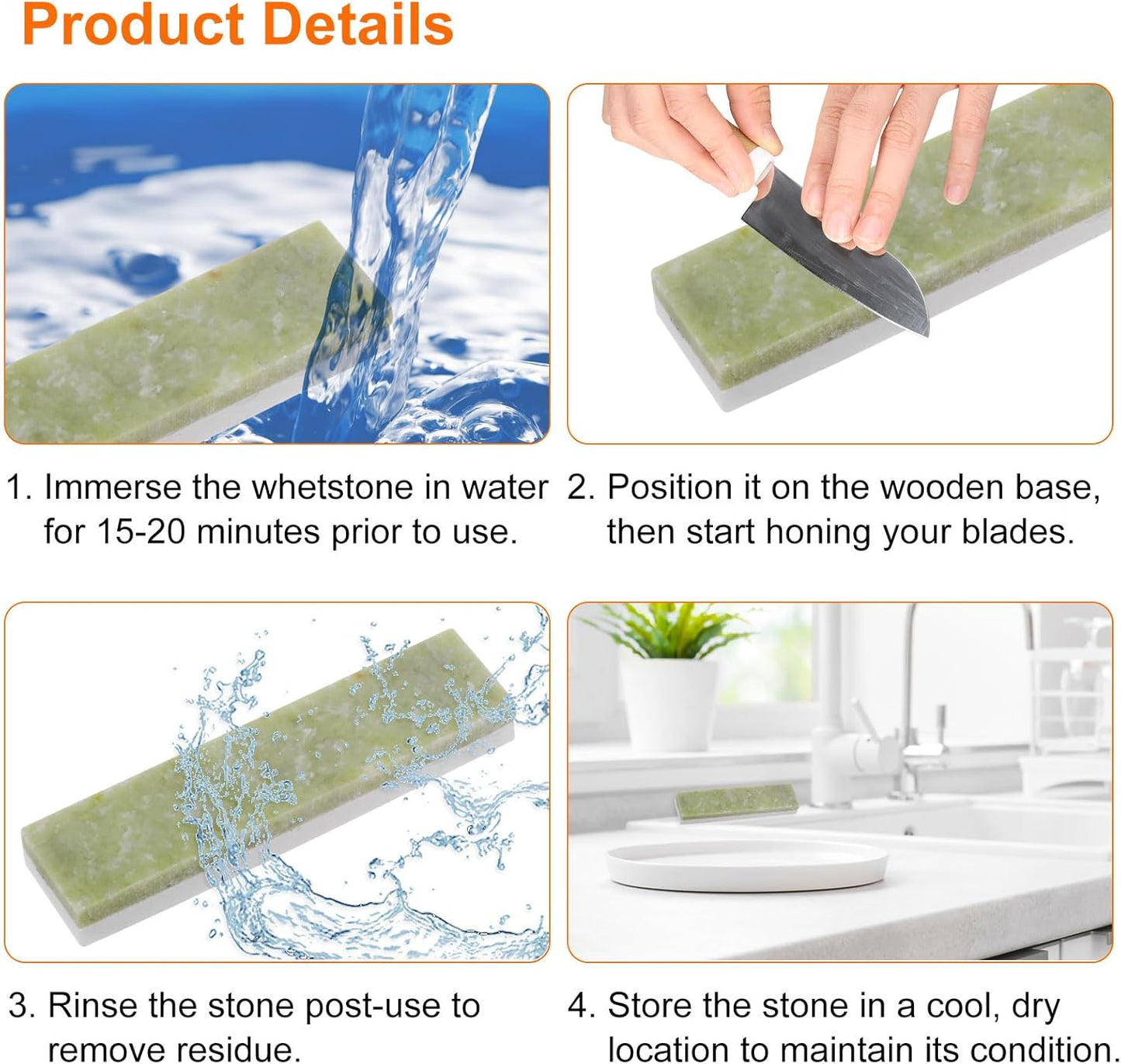 2pcs Knife Sharpening Stone Set 10000/20000/40000 Grit Rectangle Knife Sharpening Stone Sharpener Whetstone for Knives Scissors Kitchen Sharpen Tools