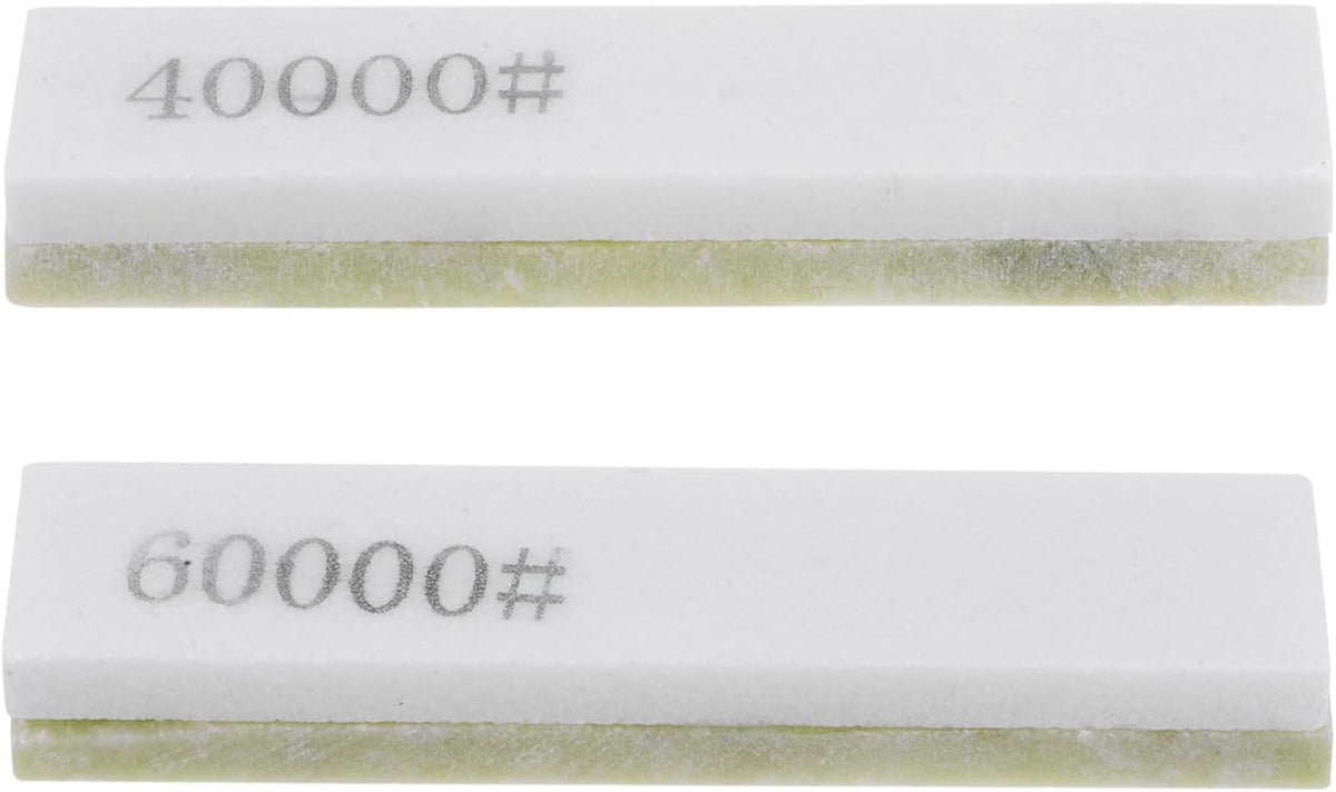 2pcs Knife Sharpening Stone Set 10000/20000/40000 Grit Rectangle Knife Sharpening Stone Sharpener Whetstone for Knives Scissors Kitchen Sharpen Tools