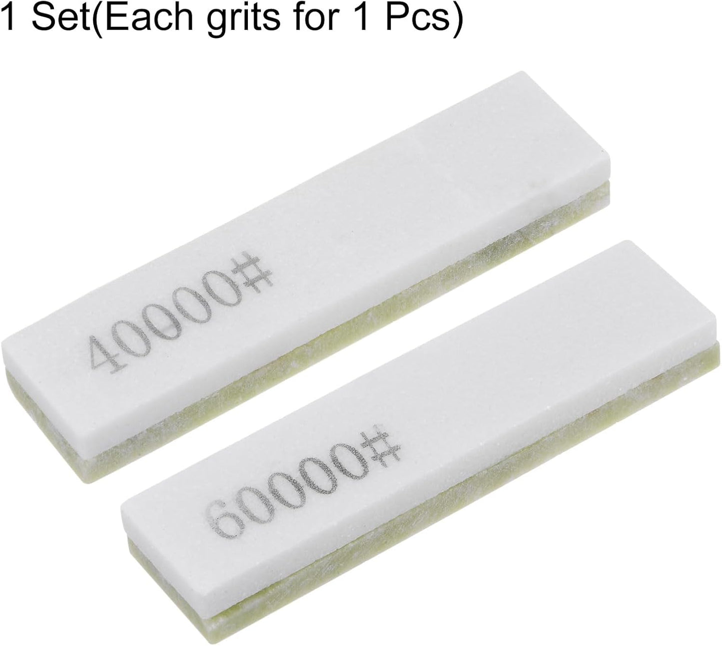 2pcs Knife Sharpening Stone Set 10000/20000/40000 Grit Rectangle Knife Sharpening Stone Sharpener Whetstone for Knives Scissors Kitchen Sharpen Tools