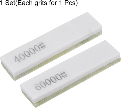 2pcs Knife Sharpening Stone Set 10000/20000/40000 Grit Rectangle Knife Sharpening Stone Sharpener Whetstone for Knives Scissors Kitchen Sharpen Tools