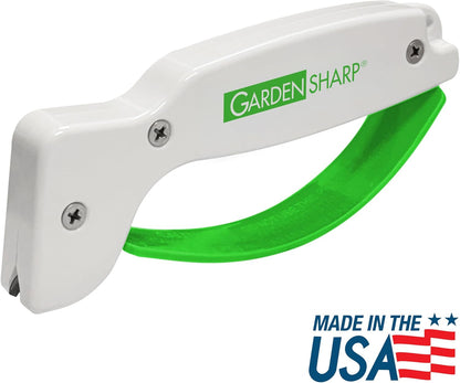 AccuSharp Garden Tool Sharpener, Diamond-Honed Tungsten Carbide Blades, Restores, Repairs, Sharpens & Hones Lawnmower Blades, Secateurs, Limb Loppers, Hoes, Shovels, and Scythes