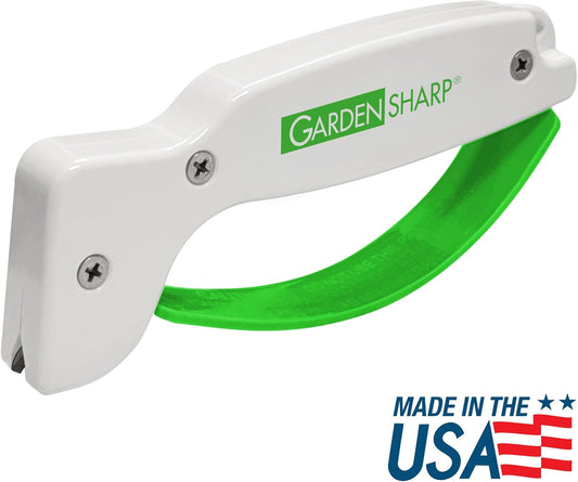 AccuSharp Garden Tool Sharpener, Diamond-Honed Tungsten Carbide Blades, Restores, Repairs, Sharpens & Hones Lawnmower Blades, Secateurs, Limb Loppers, Hoes, Shovels, and Scythes
