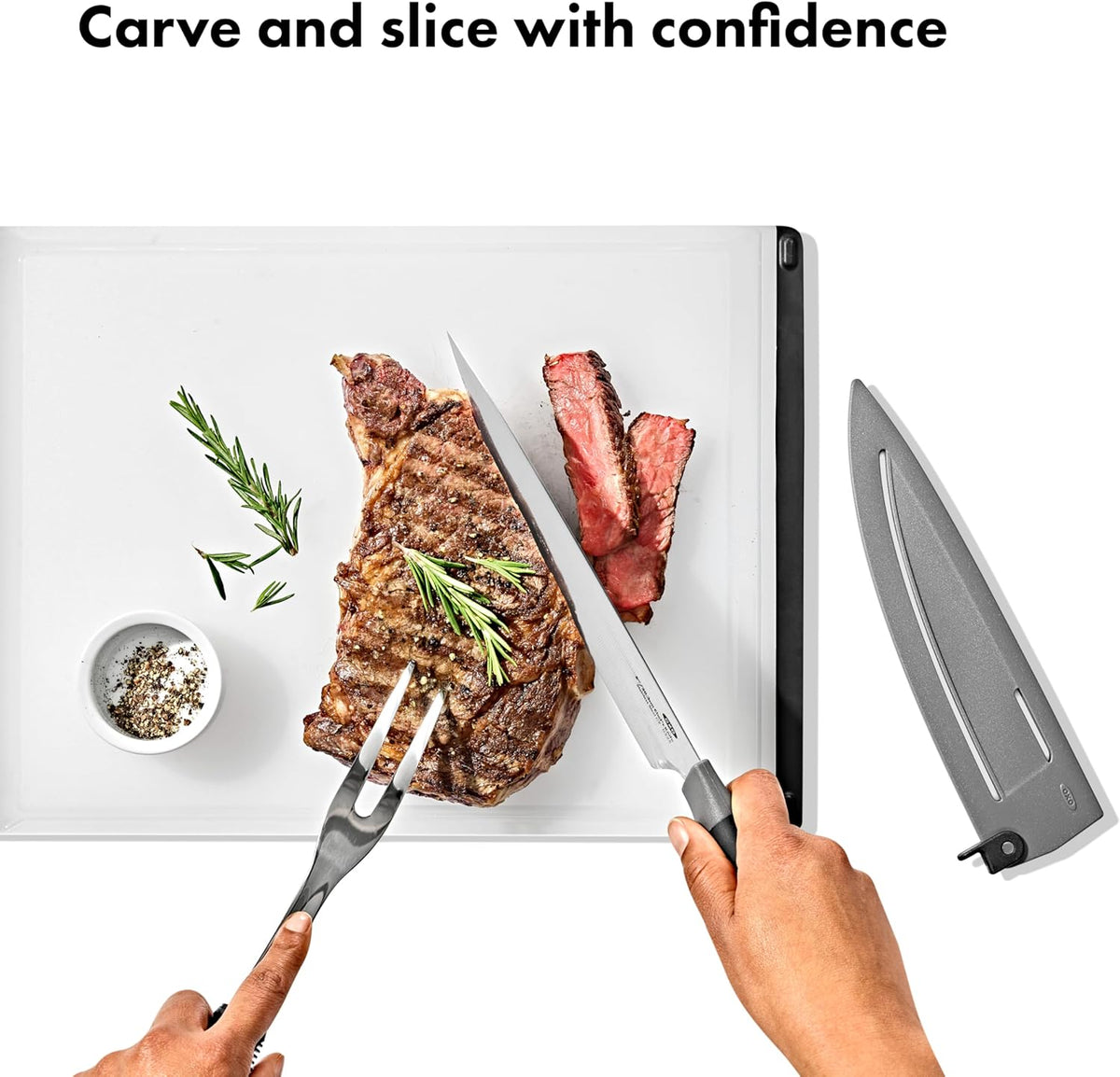 Good Grips 5 in Santoku Knife with Locking Sheath