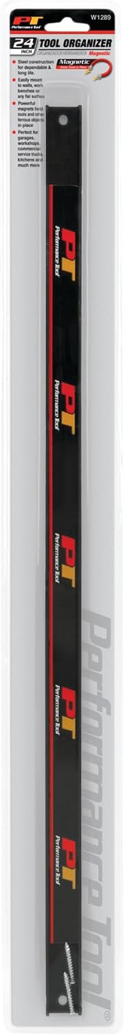 W1289 24” Magnetic Tool Strip Holder Organizer Rack | Knife Bar with Multipurpose | Ideal For Knife Holder, Knife Rack, Knife Strip, Kitchen Utensil Holder, Tool Holder & Art Supplies