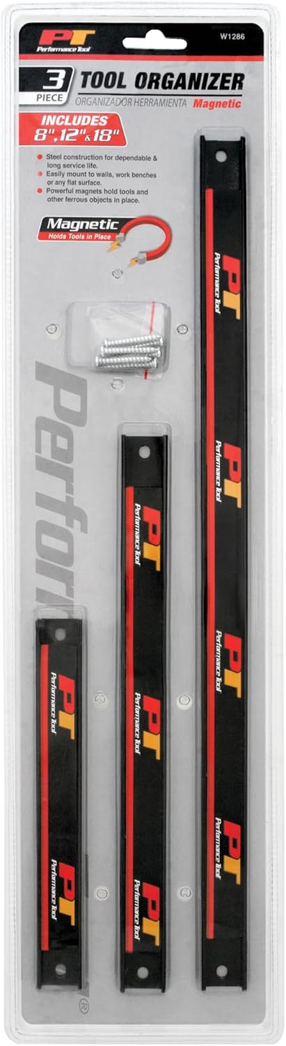 W1289 24” Magnetic Tool Strip Holder Organizer Rack | Knife Bar with Multipurpose | Ideal For Knife Holder, Knife Rack, Knife Strip, Kitchen Utensil Holder, Tool Holder & Art Supplies