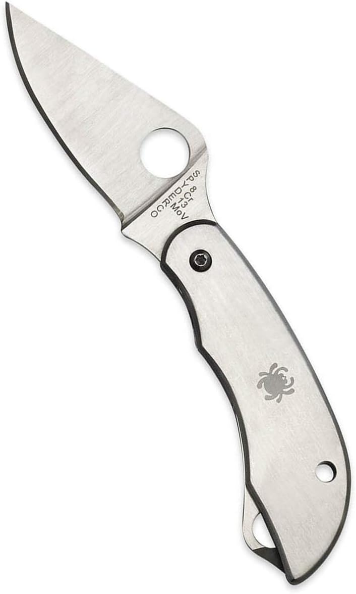 ClipiTool Folding Utility Pocket Knife, PlainEdge and SpyderEdge | 4.58" Overall Length, 2.01" 8Cr13MoV Steel Blade, G-10 Handle, SlipJoint, Full-Flat Grind