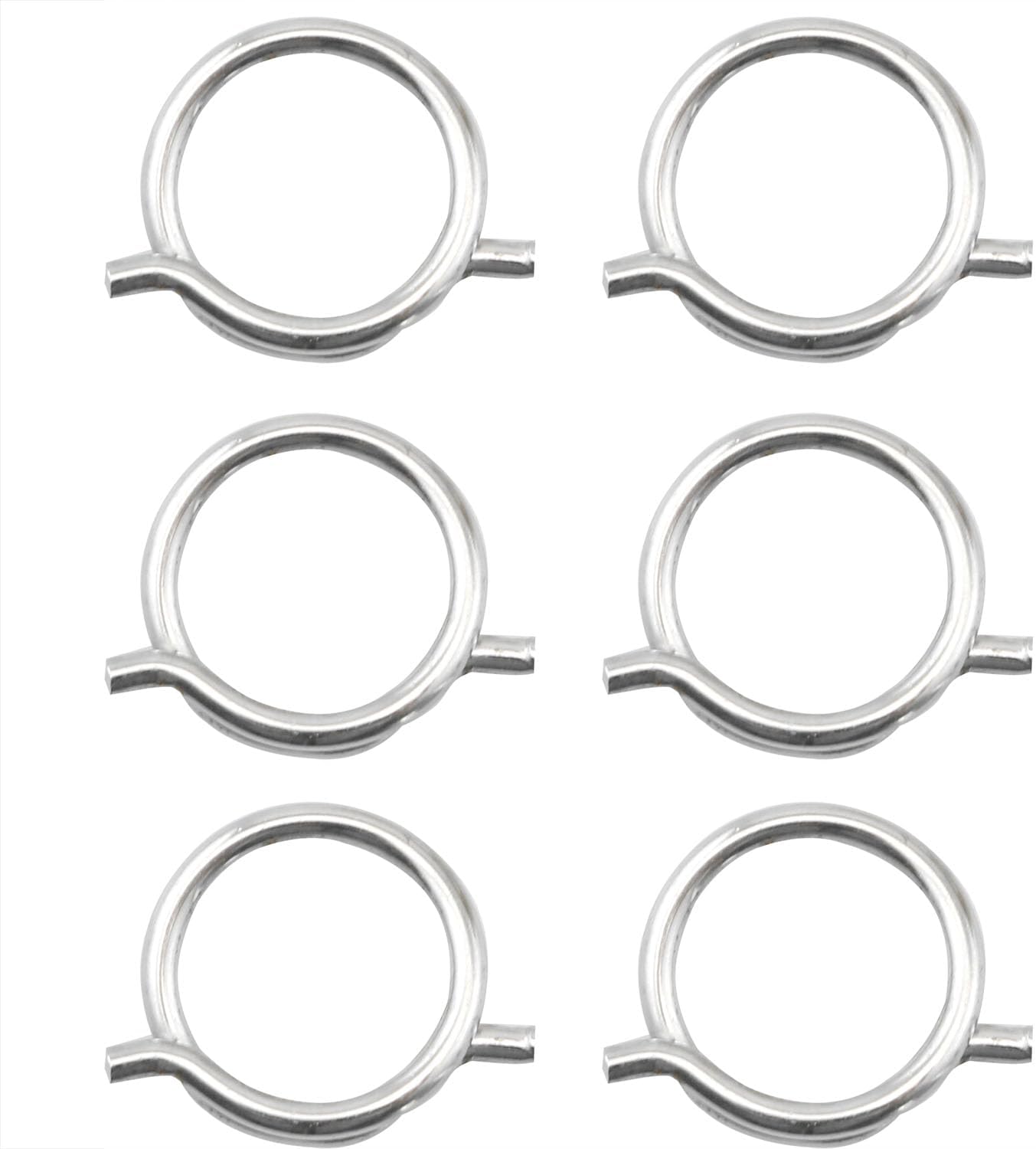 6PCS Kitchen Scissors Spring Loaded Ring Parts Heavy Duty Poultry Shears Replacement Components 12mm Inner Diameter Household Appliances Electronic Equipment Automotive Components