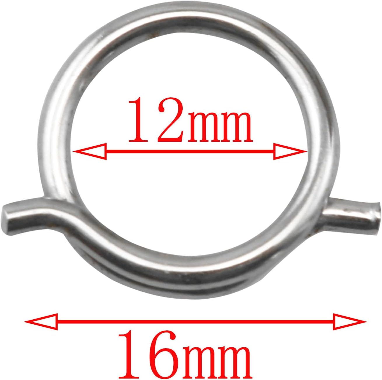 6PCS Kitchen Scissors Spring Loaded Ring Parts Heavy Duty Poultry Shears Replacement Components 12mm Inner Diameter Household Appliances Electronic Equipment Automotive Components