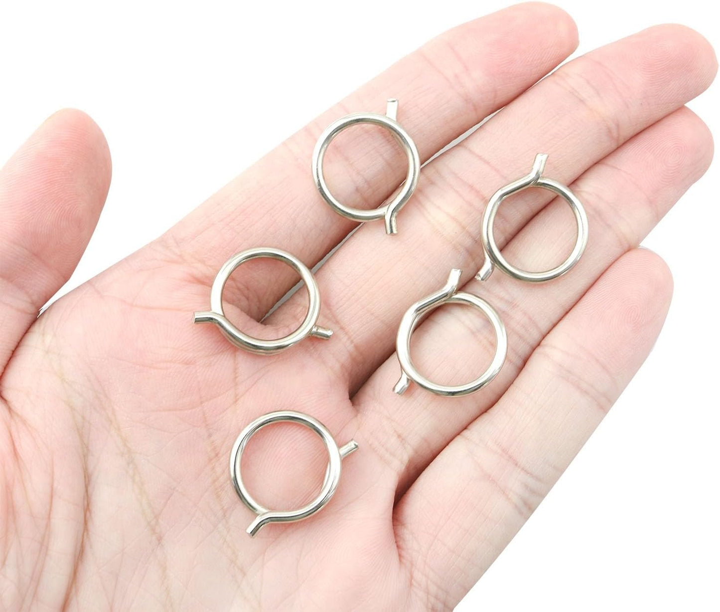 6PCS Kitchen Scissors Spring Loaded Ring Parts Heavy Duty Poultry Shears Replacement Components 12mm Inner Diameter Household Appliances Electronic Equipment Automotive Components