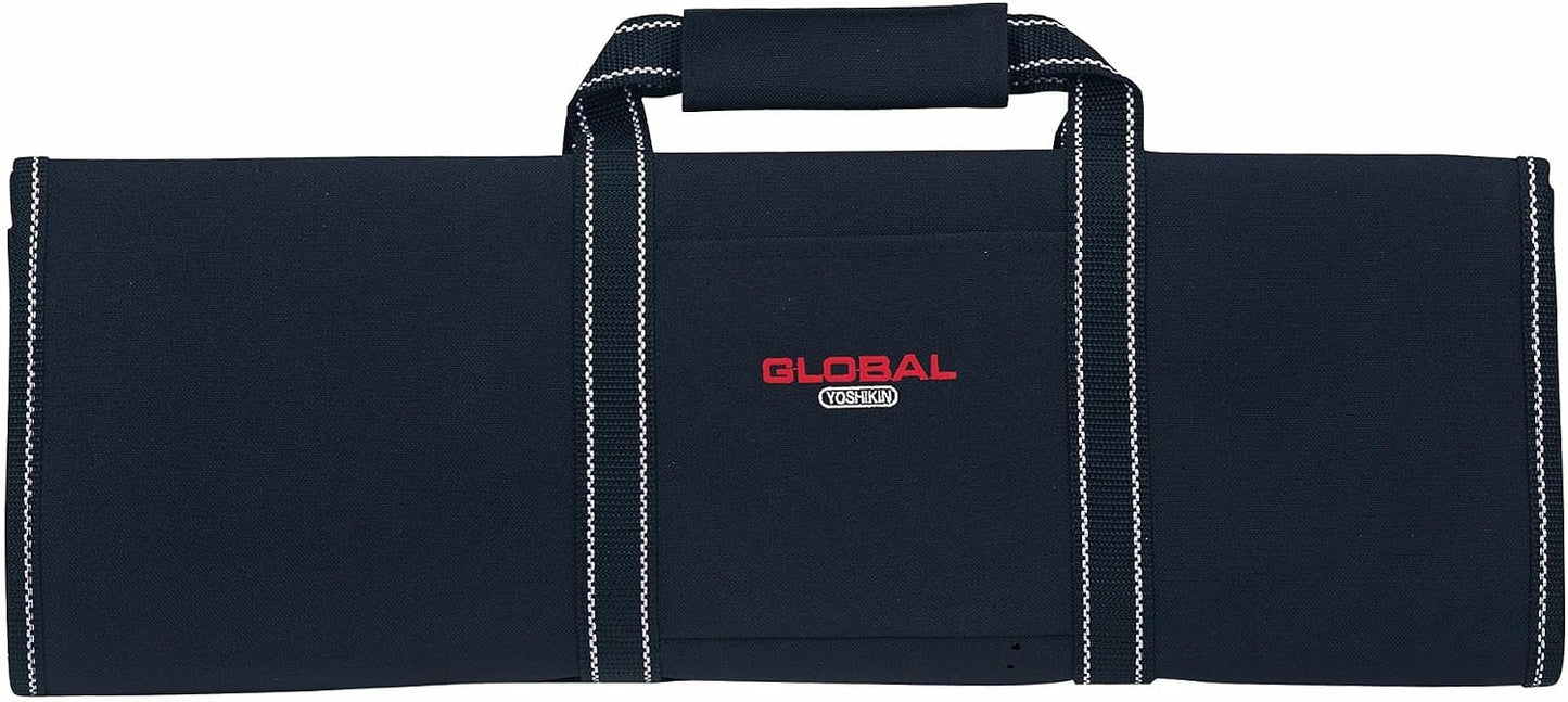 Global G-667/16, 16 Pocket Handle, Black Knife Case