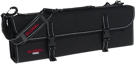 Global G-667/16, 16 Pocket Handle, Black Knife Case