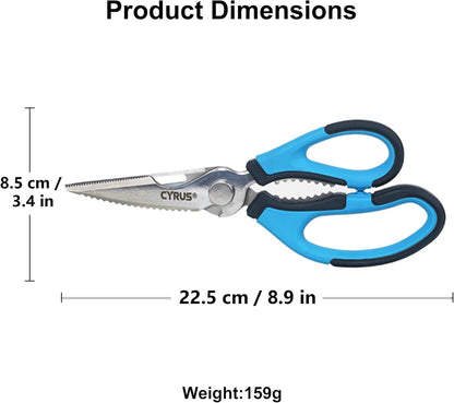 Heavy Duty Detachable Kitchen Scissors Stainless Steel Safe Food Shears | Ultra Sharp Rust-Proof Blades, Non-Slip Comfort Handles, Easy To Clean For Daily Home Cooking Prep Work