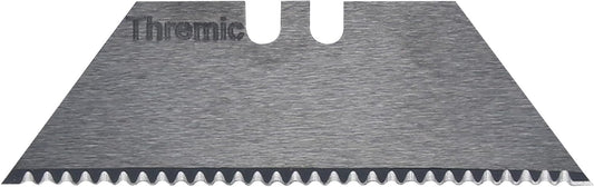 5-Pack Black Ceramic Utility Knife Blades, Serrated Edge and Pointed Tip, Razor Sharp Replacement for Box Cutters and Utility Knives