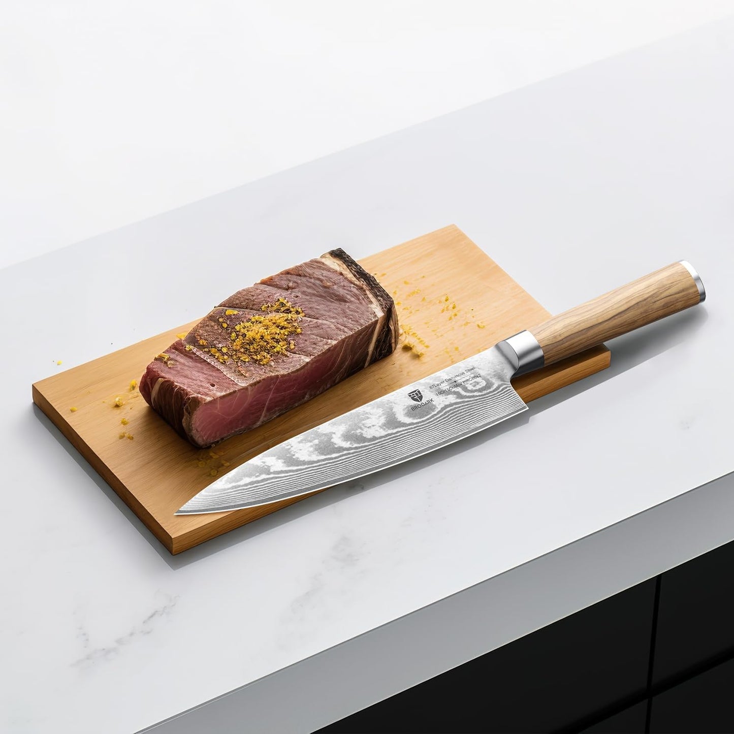 Damascus Paring Knife 5.5 Inch: Professional Japanese Utility Knife with Olive Wood Handle,Ultra Sharp Fruit Carving Knife,Kitchen Gadget for Precise Cutting,Gift Box