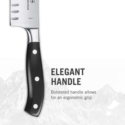 Grand Maître 7" Santoku Knife - Forged Granton Edge Prep Tool