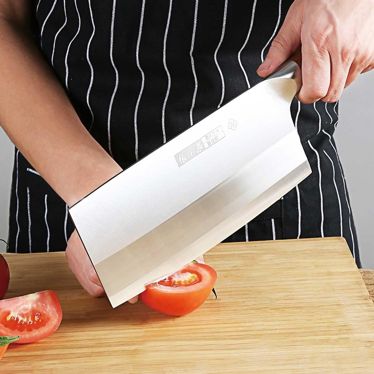Chef's Knife Chinese Kitchen Knife Kitchen Vegetable Knife Premium 9 Inch High Carbon Steel Knife