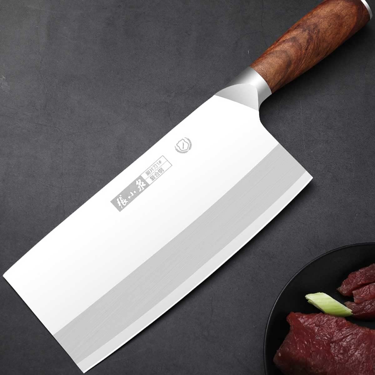 Chef's Knife Chinese Kitchen Knife Kitchen Vegetable Knife Premium 9 Inch High Carbon Steel Knife