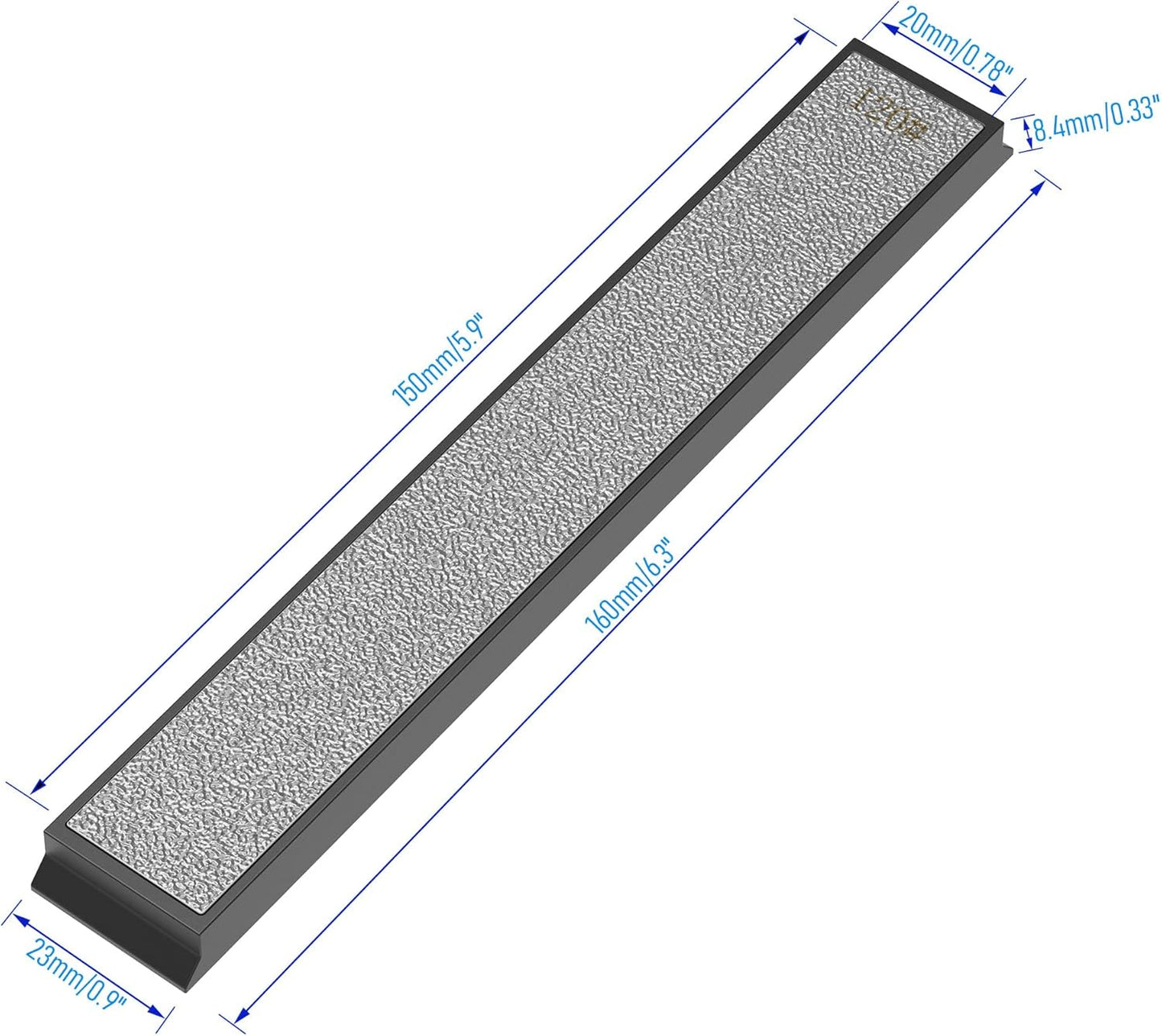 Diamond Sharpening Plate, Grit 1000 Knife Sharpener Stone, Knife Sharpening Stone for Kitchen Knife Sharpener Professional Sharpening Tool(#1000, With non-slip base）