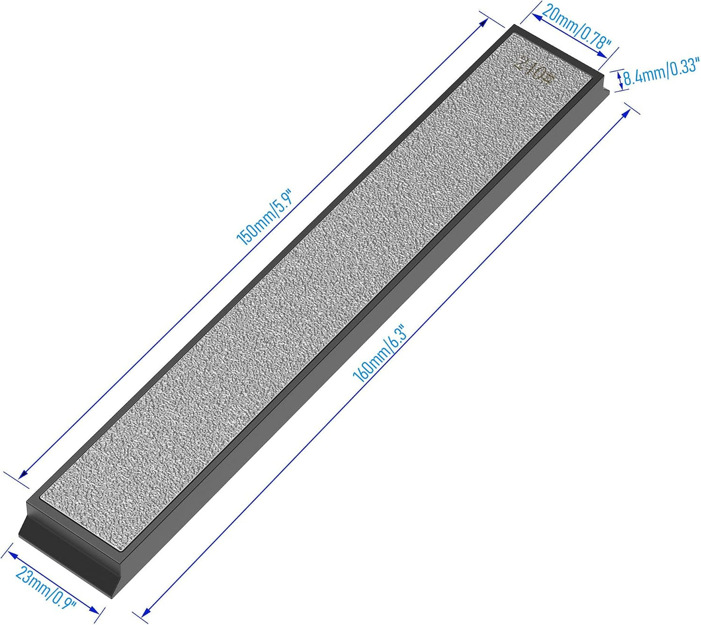 Diamond Sharpening Plate, Grit 1000 Knife Sharpener Stone, Knife Sharpening Stone for Kitchen Knife Sharpener Professional Sharpening Tool(#1000, With non-slip base）