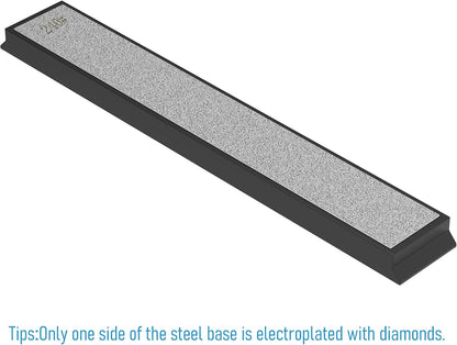 Diamond Sharpening Plate, Grit 1000 Knife Sharpener Stone, Knife Sharpening Stone for Kitchen Knife Sharpener Professional Sharpening Tool(#1000, With non-slip base）