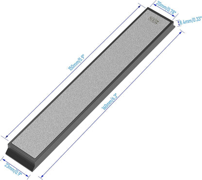 Diamond Sharpening Plate, Grit 1000 Knife Sharpener Stone, Knife Sharpening Stone for Kitchen Knife Sharpener Professional Sharpening Tool(#1000, With non-slip base）