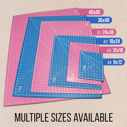 9" x 12" Self-Healing Cutting Mat 5-Ply - Double-Sided Green/Black Craft Mat, Non-Slip Cutting Mats for Crafts, Sewing, Quilting, Scrapbooking