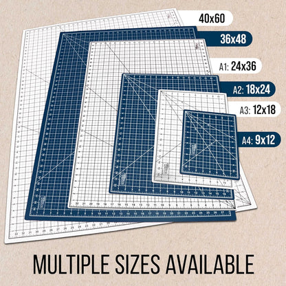 9" x 12" Self-Healing Cutting Mat 5-Ply - Double-Sided Green/Black Craft Mat, Non-Slip Cutting Mats for Crafts, Sewing, Quilting, Scrapbooking